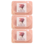 Handmade "Essentially Rose" Glycerine Soap Bar 165g Gift Pack 3's